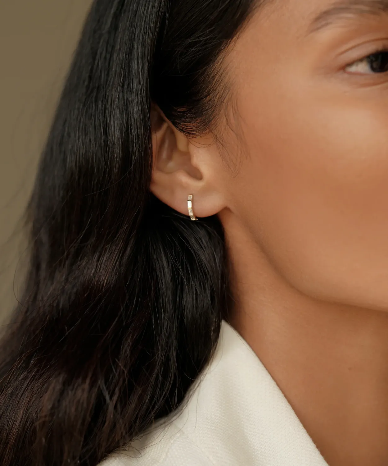 Sale Merit Baguette Hoops Women Jewelry