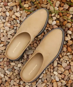 Outlet Oiled Leather Lug Sole Mule Women Mules