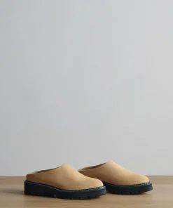 Outlet Oiled Leather Lug Sole Mule Women Mules