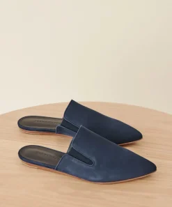 Fashion Oiled Leather Mule Women Flats