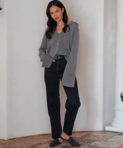 Discount Oiled Leather Mule Women Flats