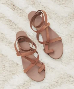 Outlet Oiled Leather Strappy Sandal Women Swim & Beach