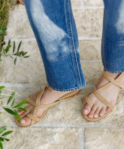 Outlet Oiled Leather Strappy Sandal Women Swim & Beach