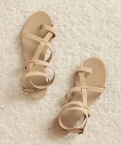 Outlet Oiled Leather Strappy Sandal Women Swim & Beach