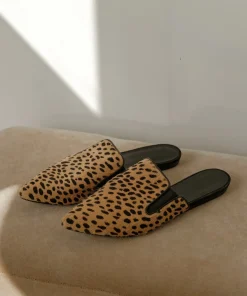 Clearance Pony Hair Mule Women Flats