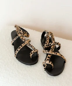 Best Pony Hair Strappy Sandal Women Sandals
