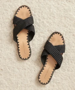Hot Raffia Crossover Sandal Women Swim & Beach