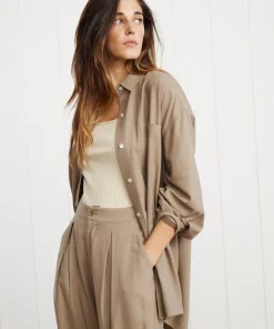 Fashion Relaxed Oversized Shirt Women Button-Ups