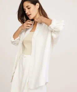 Discount Relaxed Oversized Shirt Women Button-Ups