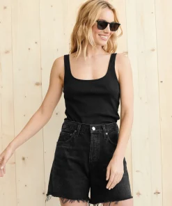 Fashion Rib Tank Women Tees & Tanks