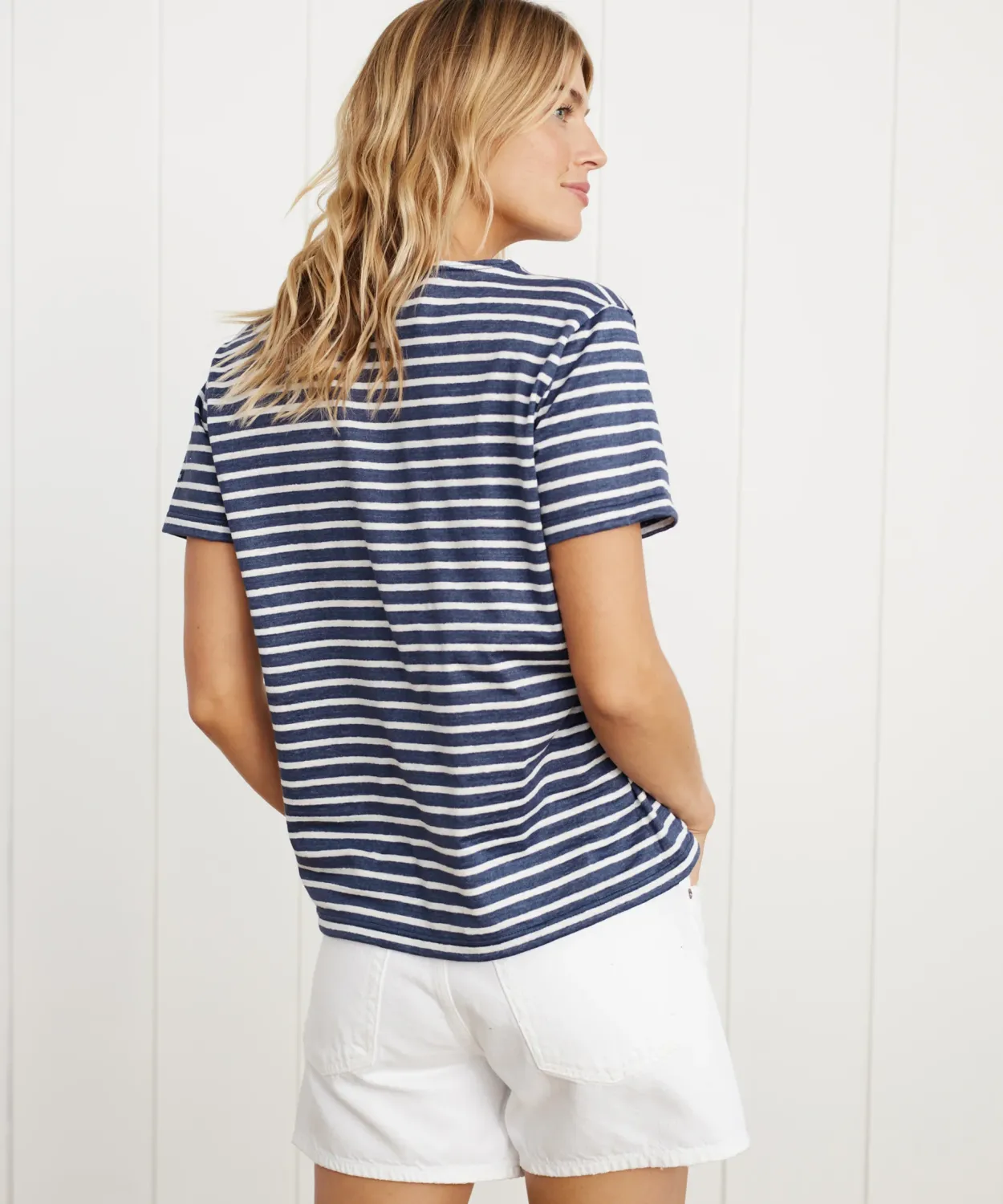 Fashion Rue Striped Tee Women Tees & Tanks