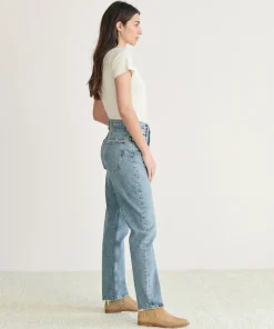 Hot 90'S Pinch Waist Jean Women Denim