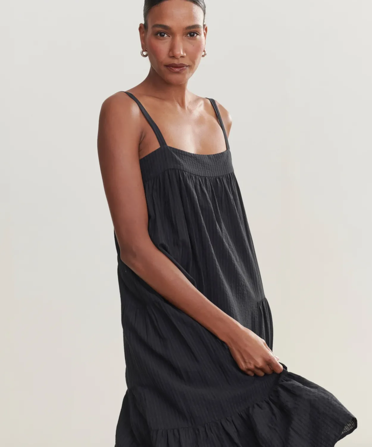 Online Seersucker Summer Dress Women Swim & Beach