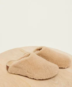 Hot Shearling Moc Clog Women Flats