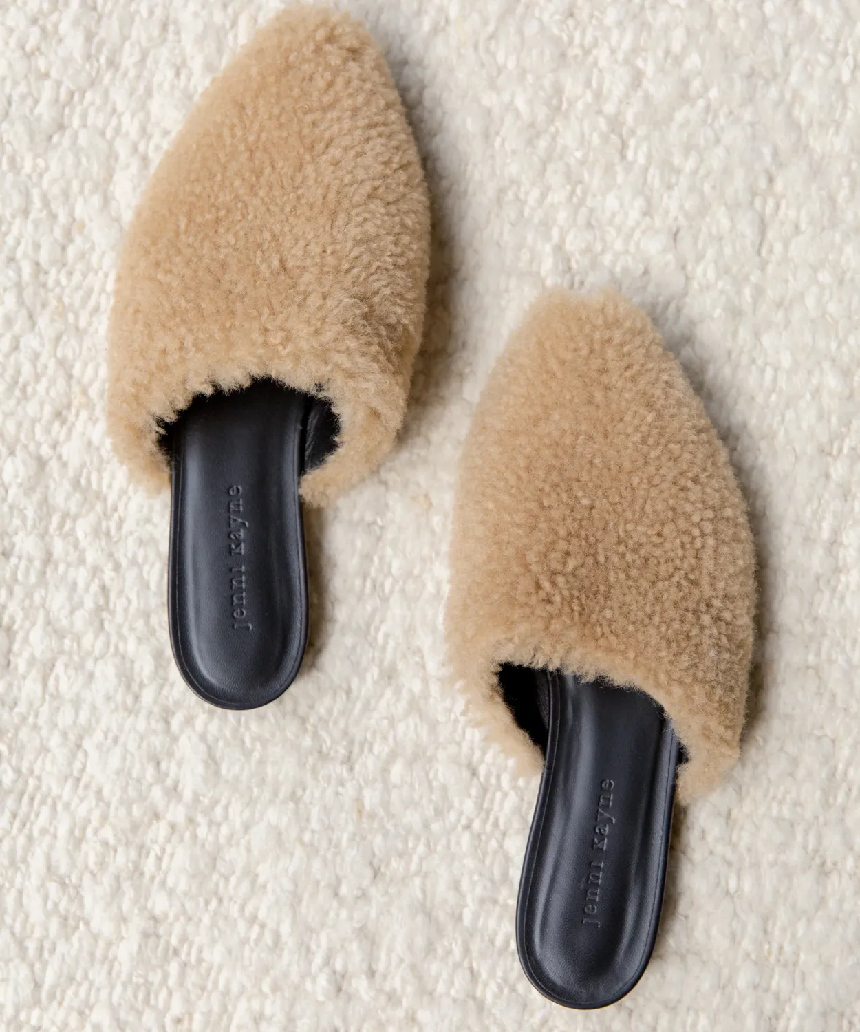 Clearance Shearling Mule Women Flats