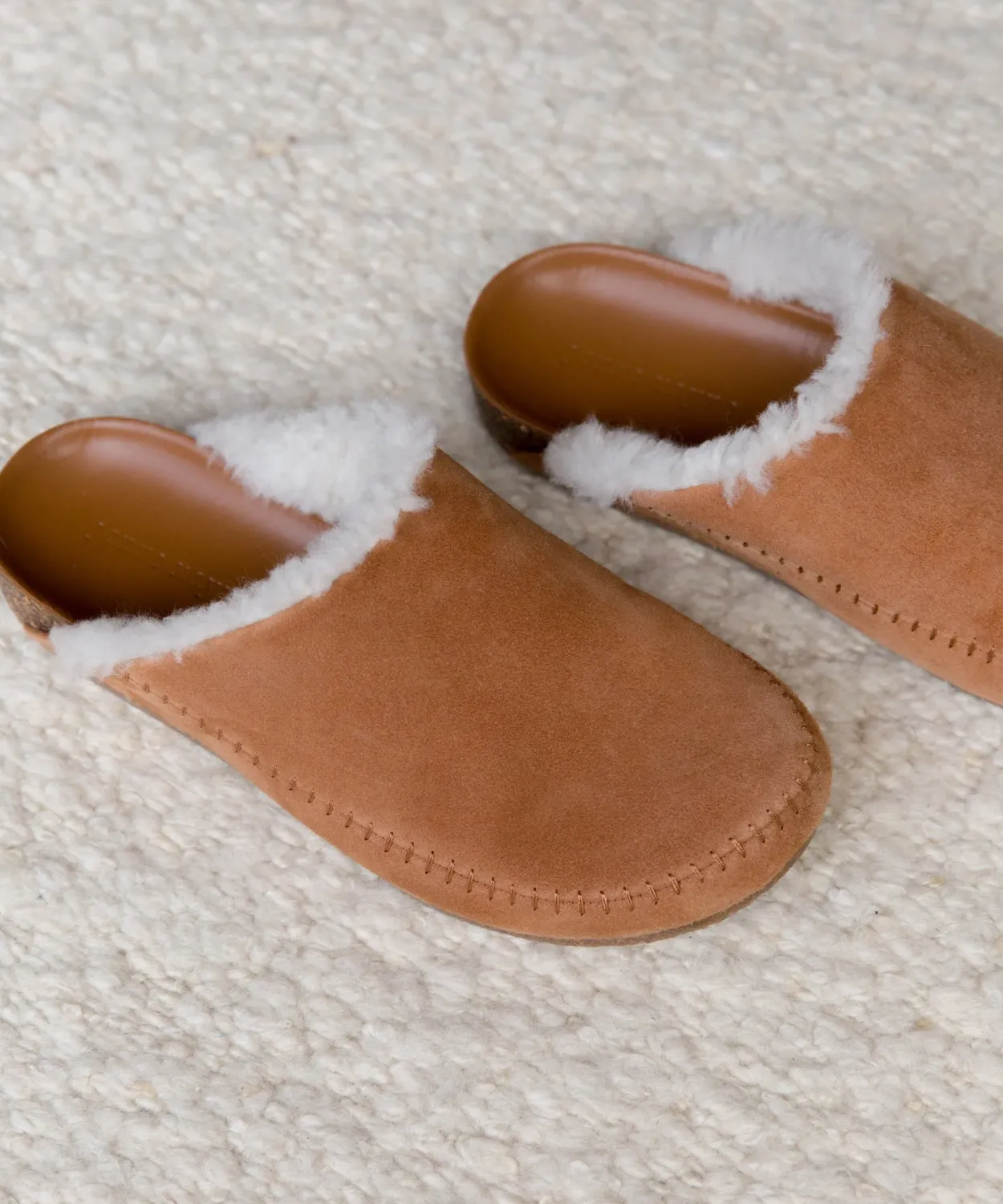 New Shearling-Lined Moc Clog Women Flats