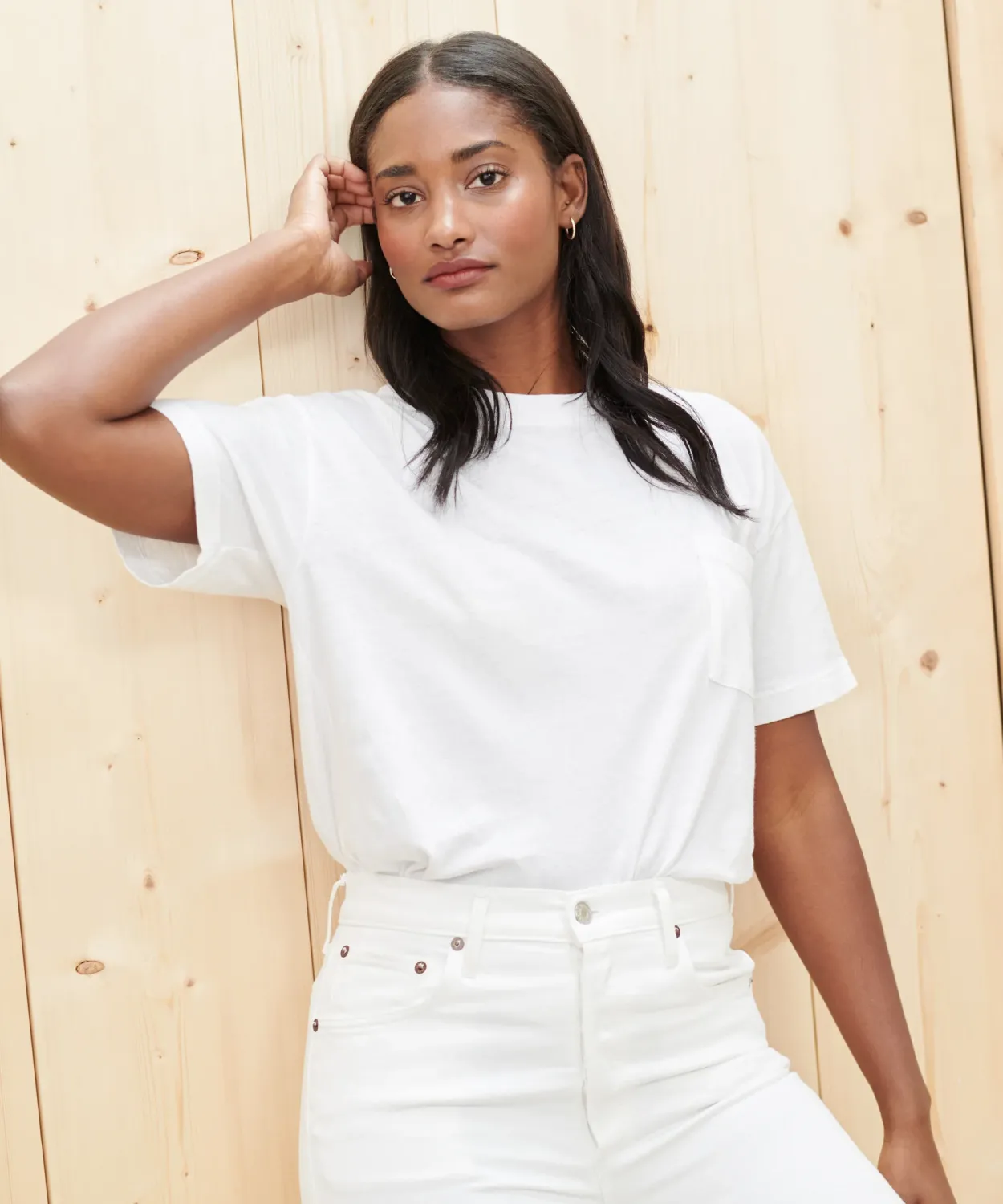 Fashion Vintage Pocket Tee Women Tees & Tanks