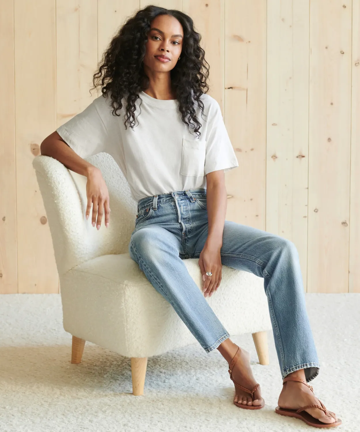 Clearance Vintage Pocket Tee Women Tees & Tanks